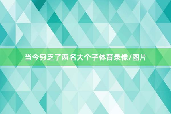 当今穷乏了两名大个子体育录像/图片