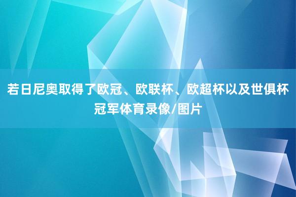 若日尼奥取得了欧冠、欧联杯、欧超杯以及世俱杯冠军体育录像/图片